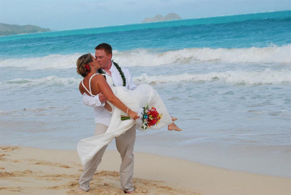 Beach Bridal Pair